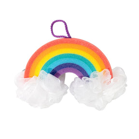 rainbow loofah sponge bath accessories main