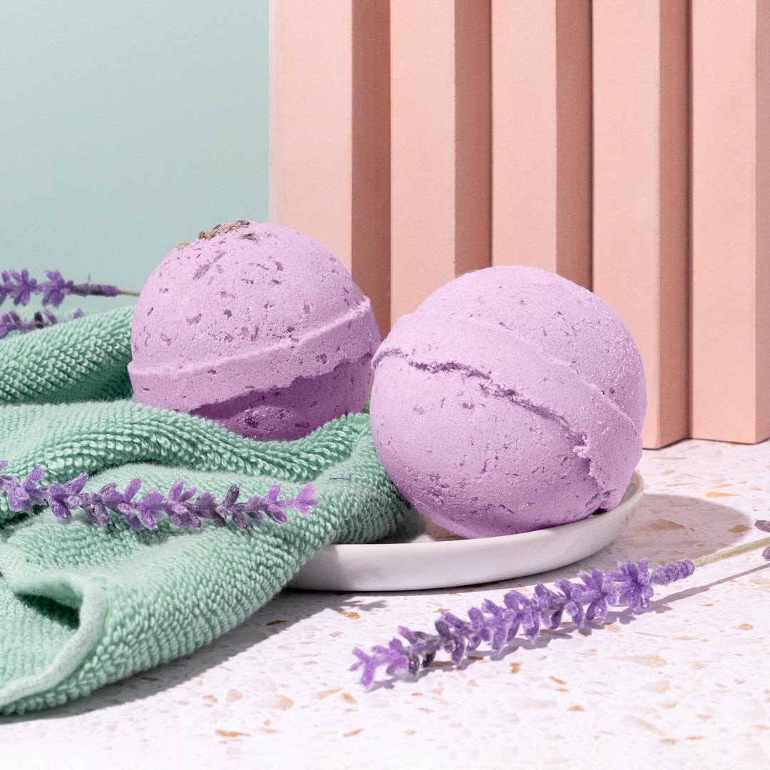 lavender blossom bath bombs lifestyle