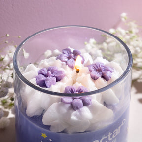 periwinkle dream coconut wax candle lifestyle